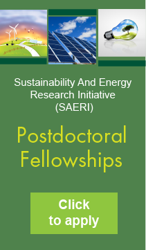 Sustainability and Energy Research Initiative (SAERI), Postdoctoral Fellowships