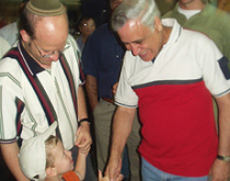 Yonatan with Israeli President Katzav