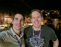 With Willian Greenleaf, 7th Nucleic Acids Conference, Cancun, Mexico
