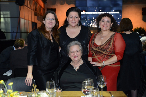 Standing, from left: Danna, Naomi, and Sharon Azrieli. Seated: Stephanie Azrieli.