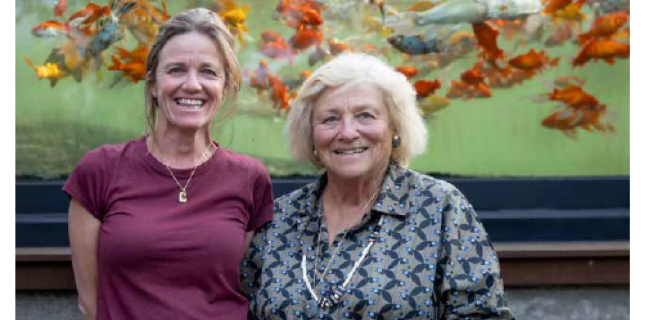 Dr. Arabella Duffield (left) and Dame Vivien Duffield DBE (photo credit: Yael Ilan)