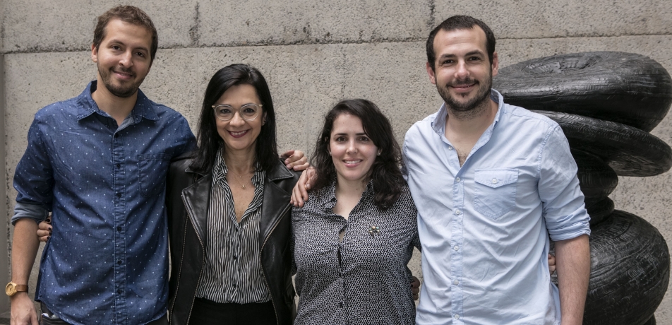 (L-R): Rafael Stern, Kelly Avidan, Michal Shaked, and Andres Goldman on the Scientists of Tomorrow Tour to Argentina and Brazil.