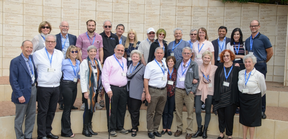 Mission participants on the Weizmann Institute campus