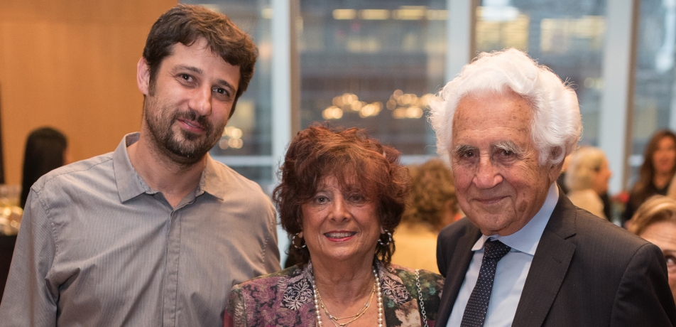 (L-R) Dr. Abramson with Marika and Bill Glied, generous supporters of autoimmune disease research.