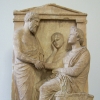 Funerary stele of Thrasea and Euandria. Marble, ca. 375-350. Wikimedia Commons - Marcus Cyron