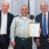 L-R: Prof. Daniel Zajfman, IDF Chief of Staff Gadi Eizenkot, and Shimshon Harel, Chair of the Weizmann Executive Board and Chair of the Israel Friends 