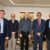 L to R: Dany Schmit, CEO of the Weizmann Institute for Latin America; Prof. Guilherme Ary Plonski; Prof. Daniel Zajfman, President of the Weizmann Institute; Prof. Vahan Agopyan, President of the University of São Paulo (USP) and the Provost for International Cooperation of USP, Prof. Raul Machado Neto