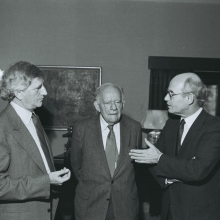 L to R: Prof. Michael Sela, Dr. Josef Cohn , Hans-Hilger Haunschild