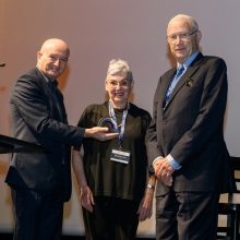 L to R: Prof. Daniel Zajfman, Dita Bronicki and Yehuda Bronicki