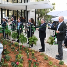 The ribbon-cutting ceremony for the Moross Integrated Cancer Center