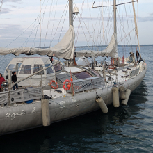 The Tara research vessel on which Weizmann research has been conducted