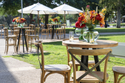 Celebrating Giving:  Marking new inscriptions on the International Plaza Donor Wall