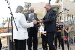 Cornerstone-laying ceremony of the Ruth and Uriel Arnon Science Education Campus