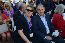 Celebrating Giving: Marking new inscriptions on the International Plaza Donor Wall