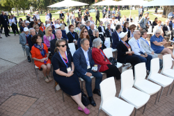 Celebrating Giving: Marking new inscriptions on the International Plaza Donor Wall