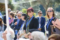 Celebrating Giving: Marking new inscriptions on the International Plaza Donor Wall