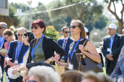 Celebrating Giving: Marking new inscriptions on the International Plaza Donor Wall