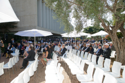 Celebrating Giving: Marking new inscriptions on the International Plaza Donor Wall