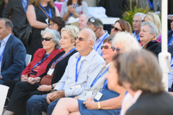 Celebrating Giving: Marking new inscriptions on the International Plaza Donor Wall