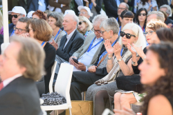 Celebrating Giving: Marking new inscriptions on the International Plaza Donor Wall