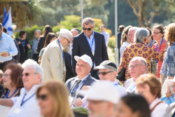 Celebrating Giving: Marking new inscriptions on the International Plaza Donor Wall