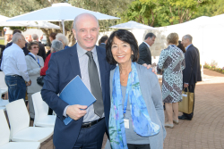 Celebrating Giving: Marking new inscriptions on the International Plaza Donor Wall