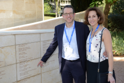 Celebrating Giving: Marking new inscriptions on the International Plaza Donor Wall