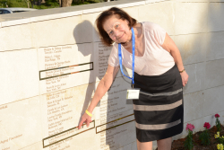 Celebrating Giving: Marking new inscriptions on the International Plaza Donor Wall