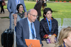 Celebrating Giving: Marking new inscriptions on the International Plaza Donor Wall