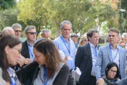 Celebrating Giving: Marking new inscriptions on the International Plaza Donor Wall