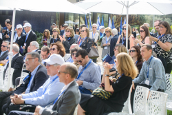 Celebrating Giving: Marking new inscriptions on the International Plaza Donor Wall