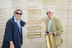 Celebrating Giving: Marking new inscriptions on the International Plaza Donor Wall