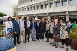Dedication ceremony of the renovated Stone Administration Building