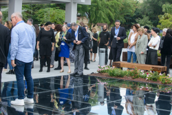 Dedication ceremony of the renovated Stone Administration Building