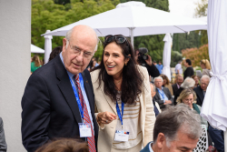 Dedication ceremony of the renovated Stone Administration Building