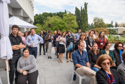 Dedication ceremony of the renovated Stone Administration Building