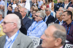 Dedication ceremony of the renovated Stone Administration Building