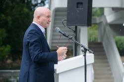 Dedication ceremony of the renovated Stone Administration Building