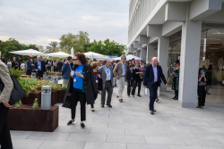 Dedication ceremony of the renovated Stone Administration Building