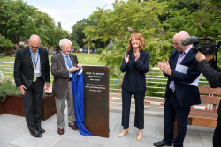 Dedication ceremony of the renovated Stone Administration Building