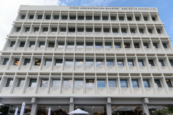 Dedication ceremony of the renovated Stone Administration Building