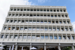 Dedication ceremony of the renovated Stone Administration Building