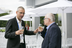 Dedication ceremony of the renovated Stone Administration Building