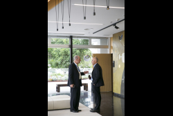 Dedication ceremony of the renovated Stone Administration Building