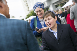 Dedication ceremony of the renovated Stone Administration Building
