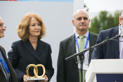 Dedication ceremony of the renovated Stone Administration Building
