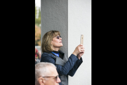 Dedication ceremony of the renovated Stone Administration Building