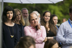 Dedication ceremony of the renovated Stone Administration Building