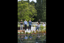 Dedication ceremony of the renovated Stone Administration Building
