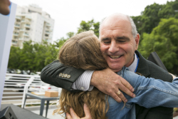 Dedication ceremony of the renovated Stone Administration Building